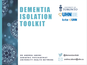 Dementia Isolation Toolkit: Presentation Slides