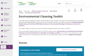 Environmental Cleaning Toolkit