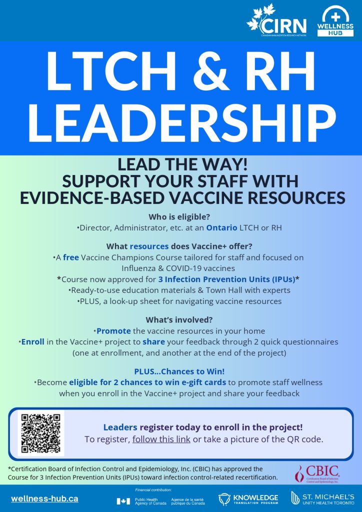 Leader poster for Vaccine+ project registration. Opens as a PDF in a new tab for full accessibility and registration link.
