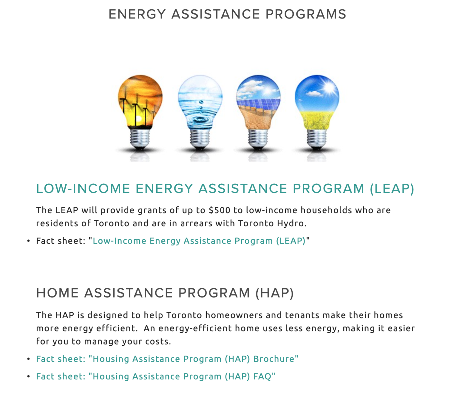 Energy Assistance Programs Wellness Hub