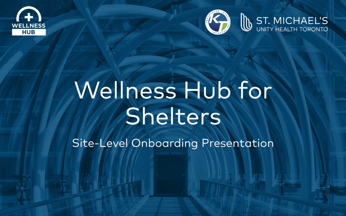 Wellness Hub for Shelters – Wellness Hub