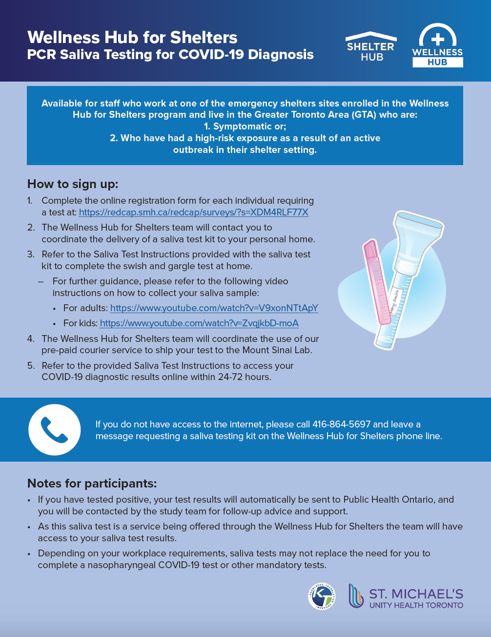 How to Sign up for Saliva Testing