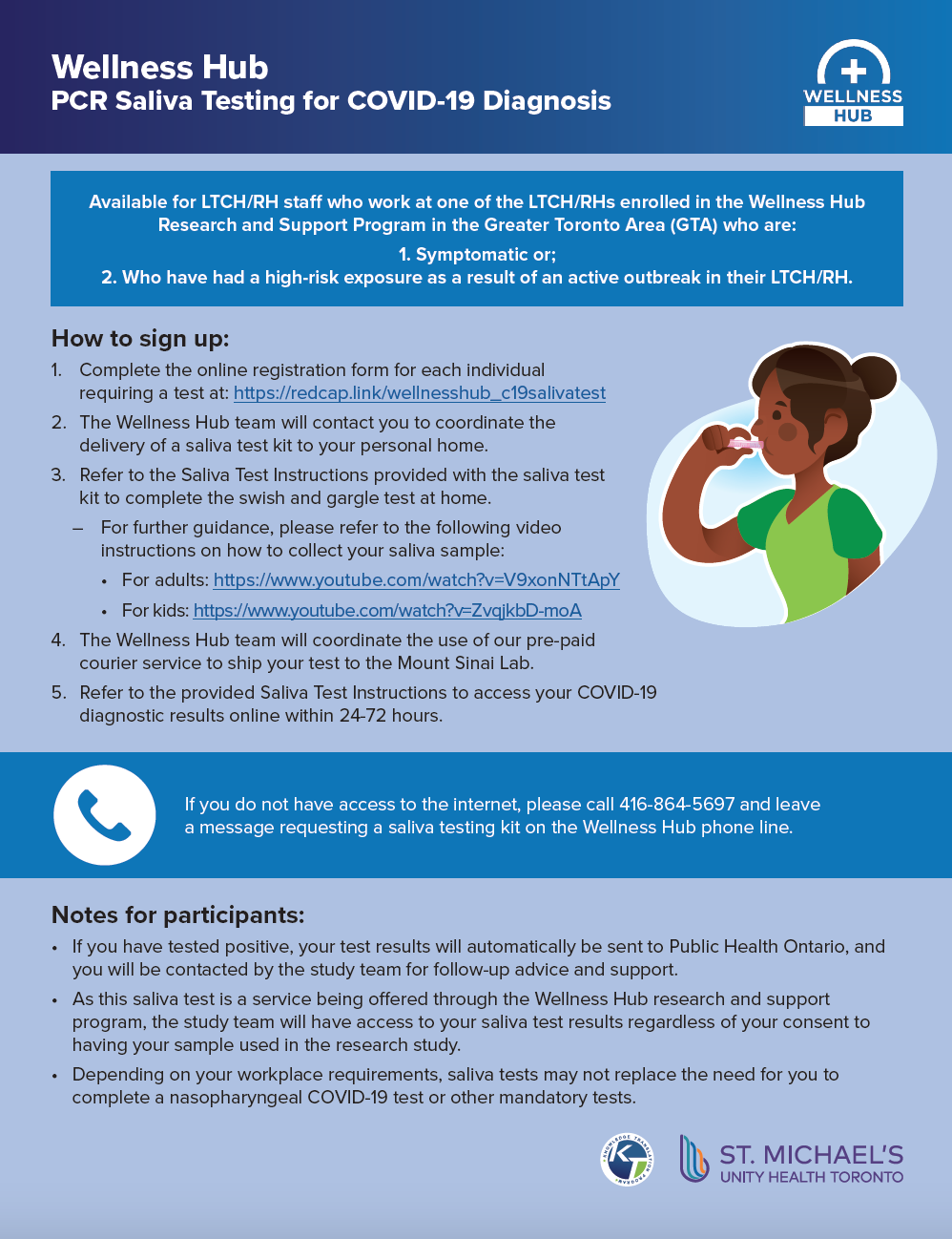 How to Sign up for Saliva Testing