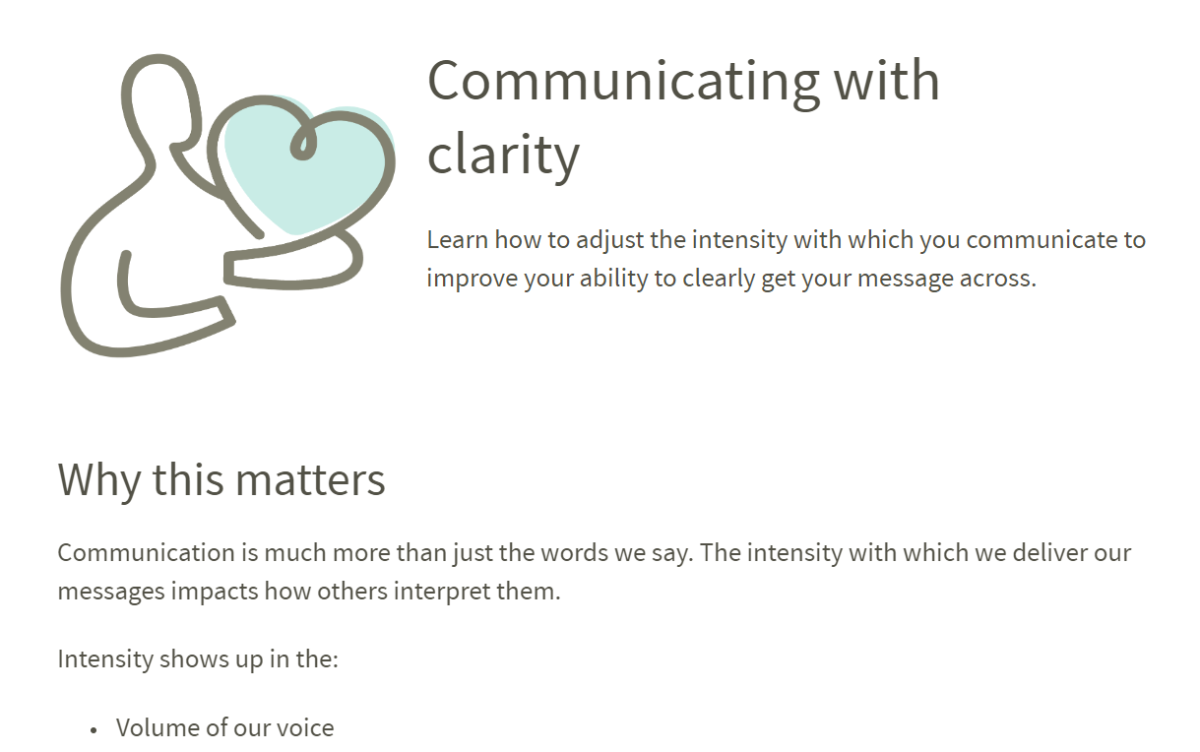 Communicating with clarity