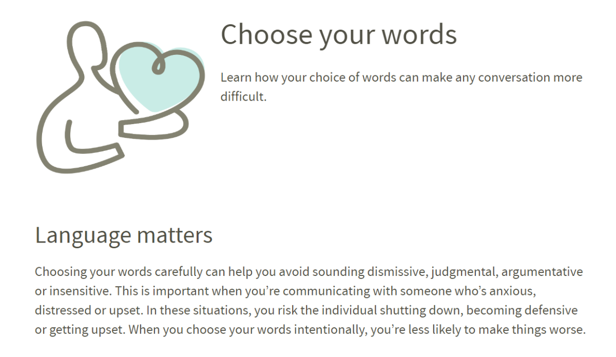 Choose your words