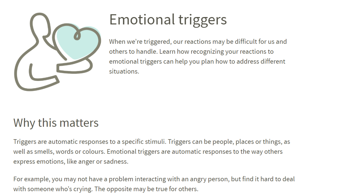 Emotional triggers