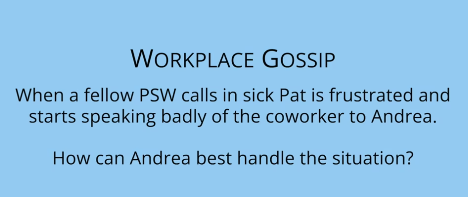 Workplace Gossip - Examples of Effective Communication: Part 2
