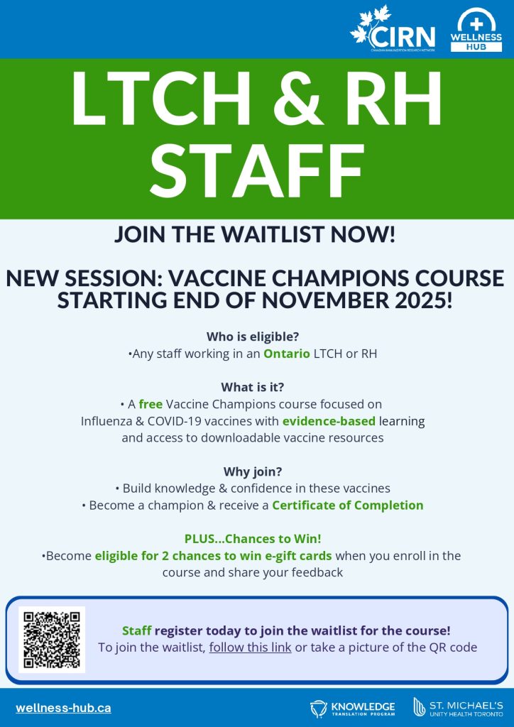 Staff poster for Vaccine+ project registration. Opens as a PDF in a new tab for full accessibility and registration link.
