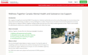 Wellness Together Canada: Mental Health and Substance Use Support