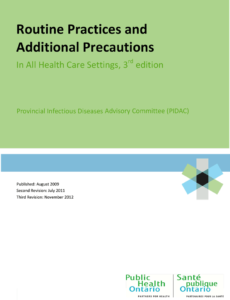 Routine Practices and Additional Precautions in All Health Care Settings