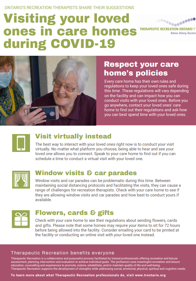 Visiting Your Loved Ones in Care Homes During COVID-19